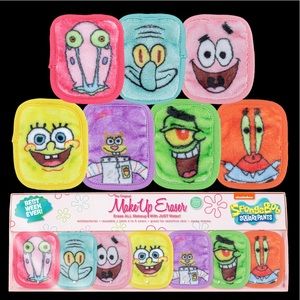NIB Spongebob Makeup Eraser 7 Day Set